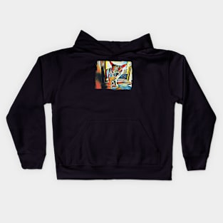 beautiful stylized cat Kids Hoodie